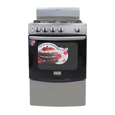 Estufa a gas de 24" color gris FKGH24C3MQG Frigidaire encendido eléctrico.