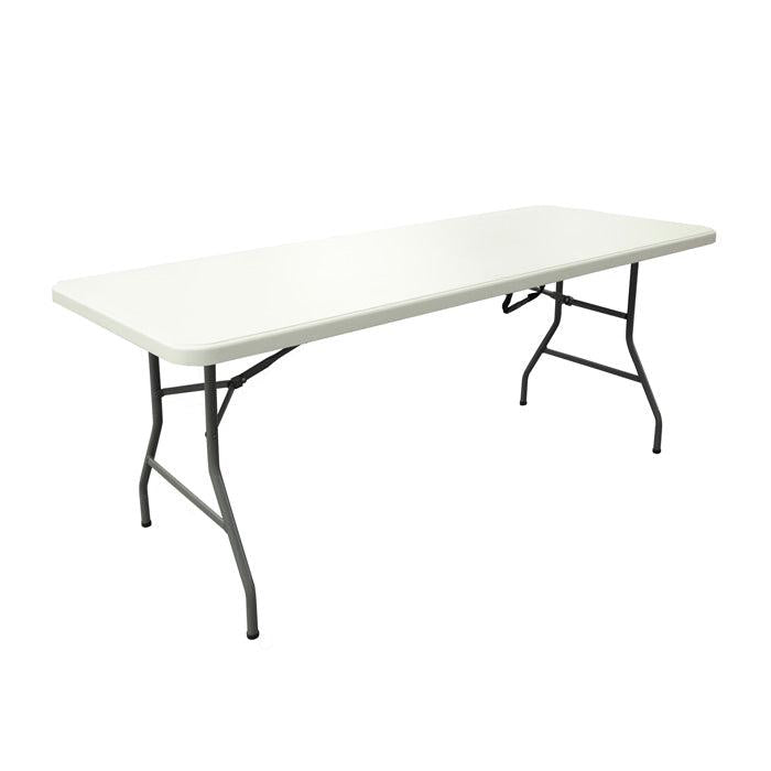 Mesa Plegable Plastica Modelo 852YXC1823X Medida 182L X 74W X 74H Cm Color Blanca