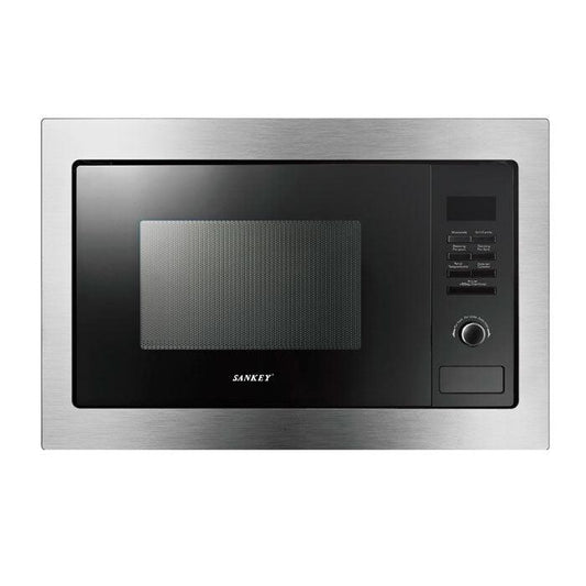 Microondas empotrable, 25 litros, cavidad de acero inoxidable, MW-1020BIN, Sankey, función grill panel digital reloj temporizador luz LED