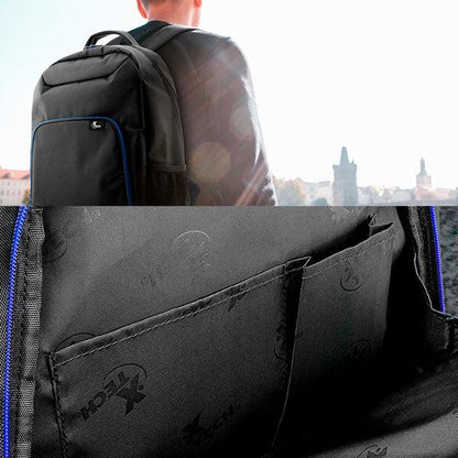 XTECH XTB-211 MOCHILA NEGRO Y AZUL 15.6