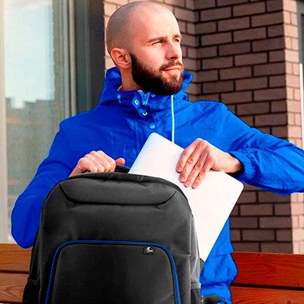 XTECH XTB-211 MOCHILA NEGRO Y AZUL 15.6