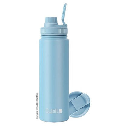 Termo Hidratación, 24 oz, CTHB24-2, Cubitt, Hydro Bottle acero inoxidable, Azul claro