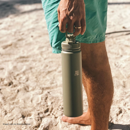 Termo Hidratación, 24 oz, CTHB24-3, Cubitt, Hydro Bottle acero inoxidable, color green