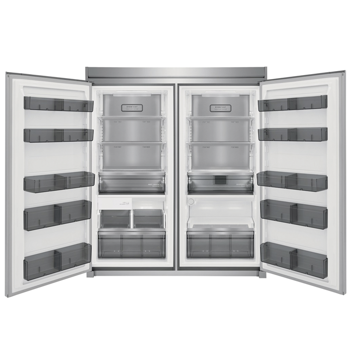 Gemelas FRIGIDAIRE Refrigeradora FPRU19F8WF + Congelador FPFU19F8WF + TRIM KIT TRMKTEZ2FL79