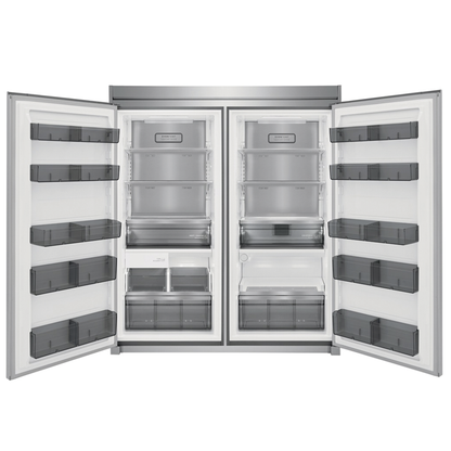 Gemelas FRIGIDAIRE Refrigeradora FPRU19F8WF + Congelador FPFU19F8WF + TRIM KIT TRMKTEZ2FL79