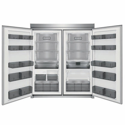 Gemelas FRIGIDAIRE Refrigeradora FPRU19F8WF + Congelador FPFU19F8WF + TRIM KIT TRMKTEZ2FL79
