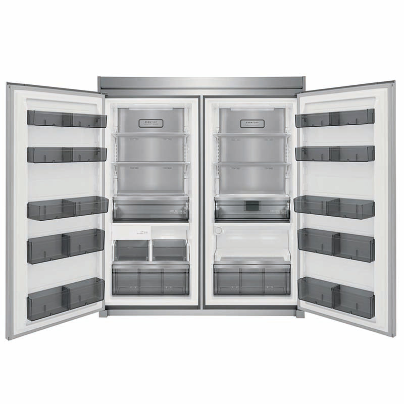 Gemelas FRIGIDAIRE Refrigeradora FPRU19F8WF + Congelador FPFU19F8WF + TRIM KIT TRMKTEZ2FL79