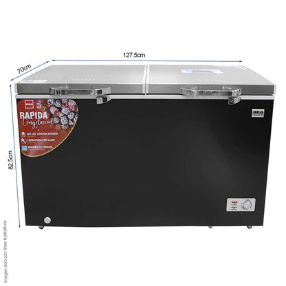 Congelador Horizontal 15pc RCSF152DA RCA luz LED cierre con llave , 2canastas de alambrón
