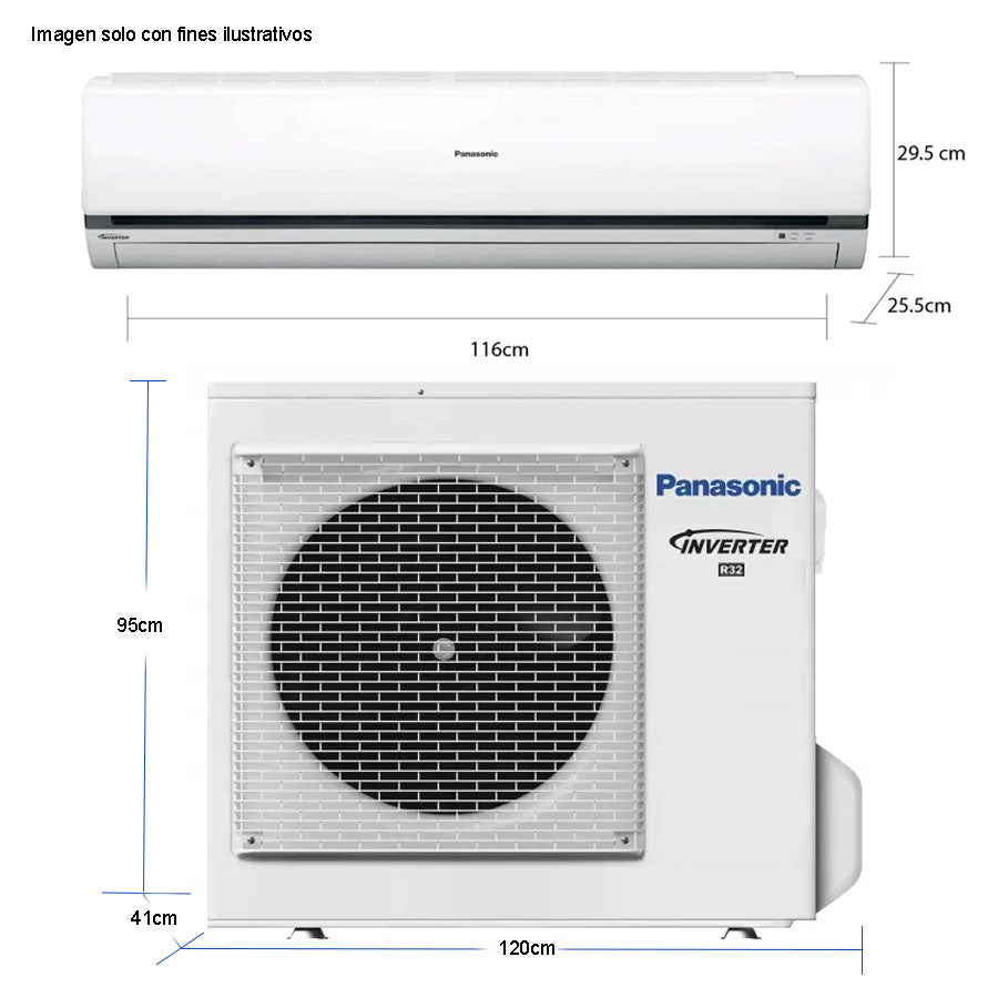 Aire acondicionado Split Inveter 36,000 BTU/h Panasonic CS/CU-PU36AKV-2
