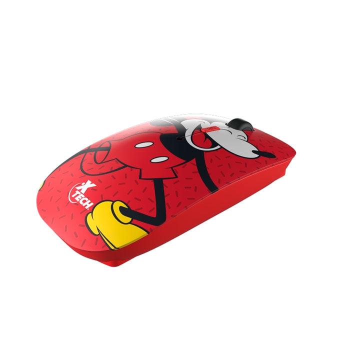 Xtech Disney Mouse Inalámbrico XTM-D340MK Plano Rojo