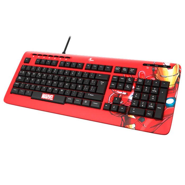 XTECH MARVEL IRON MAN TECLADO ALAMBRICO XTK-M401IM ROJO — Rodelag