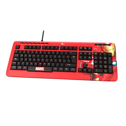 XTECH MARVEL IRON MAN TECLADO ALAMBRICO XTK-M401IM ROJO