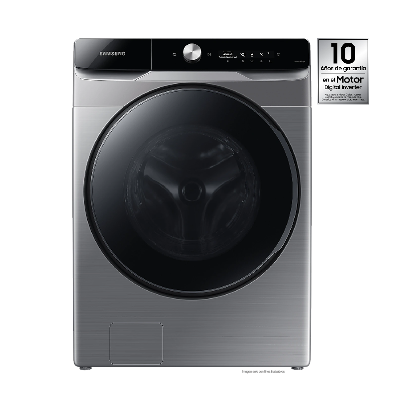 Lavadora y secadora carga frontal eléctrica WD20T6300GP/AX Samsung 20 KG de lavadora 12Kg Secado de secado en acabado color gris