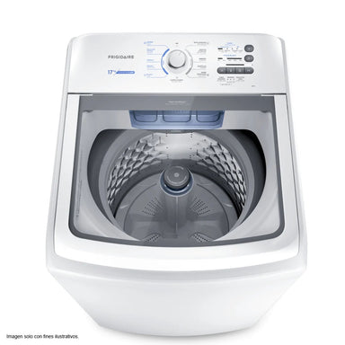 Lavadora 17kg FWAB17J4EBGUW Frigidaire, carga superior tambor de acero inoxidable