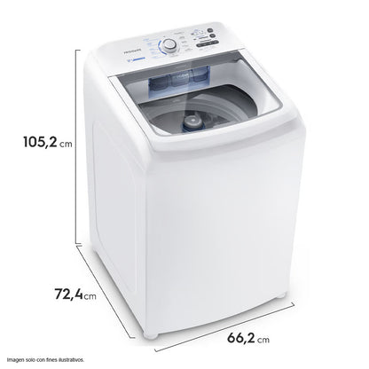 Lavadora 17kg FWAB17J4EBGUW Frigidaire, carga superior tambor de acero inoxidable