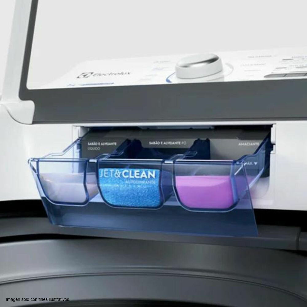 Lavadora 17kg FWAB17J4EBGUW Frigidaire, carga superior tambor de acero inoxidable