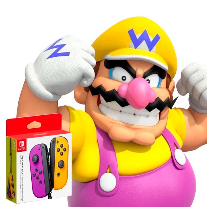 Nintendo Joy Con Controles (Neon Purple/Neon Orange)ENINHAC-A
