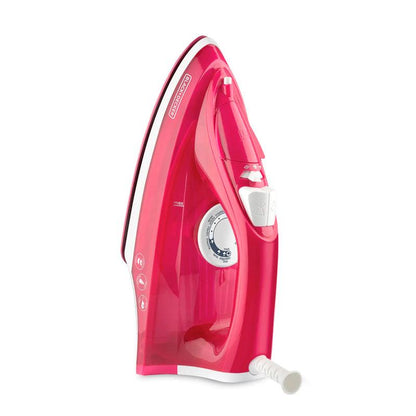 BLACK & DECKER PLANCHA VAPOR IRBD302  ROJO SUELA ANTIADHERENTE
