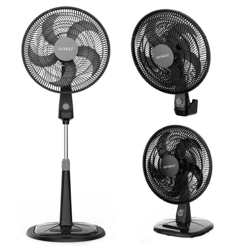 Abanico 3 en 1 FN-18M35B Sankey color negro