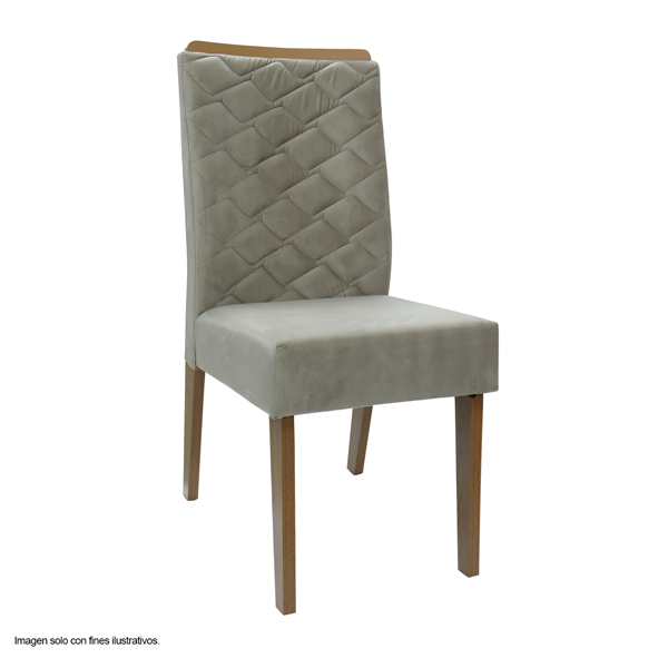Silla para comedor Lidia freijo-veludo kraft 27673.8215