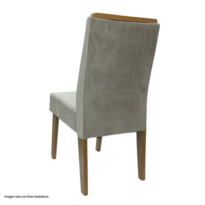 Silla para comedor Lidia freijo-veludo kraft 27673.8215