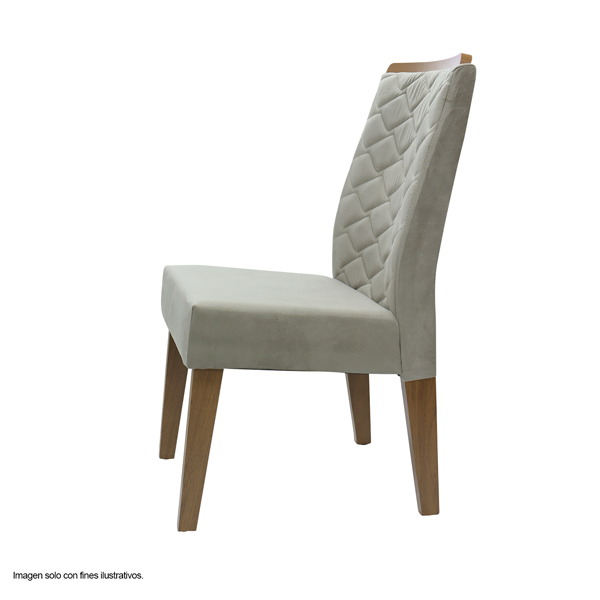 Silla para comedor Lidia freijo-veludo kraft 27673.8215