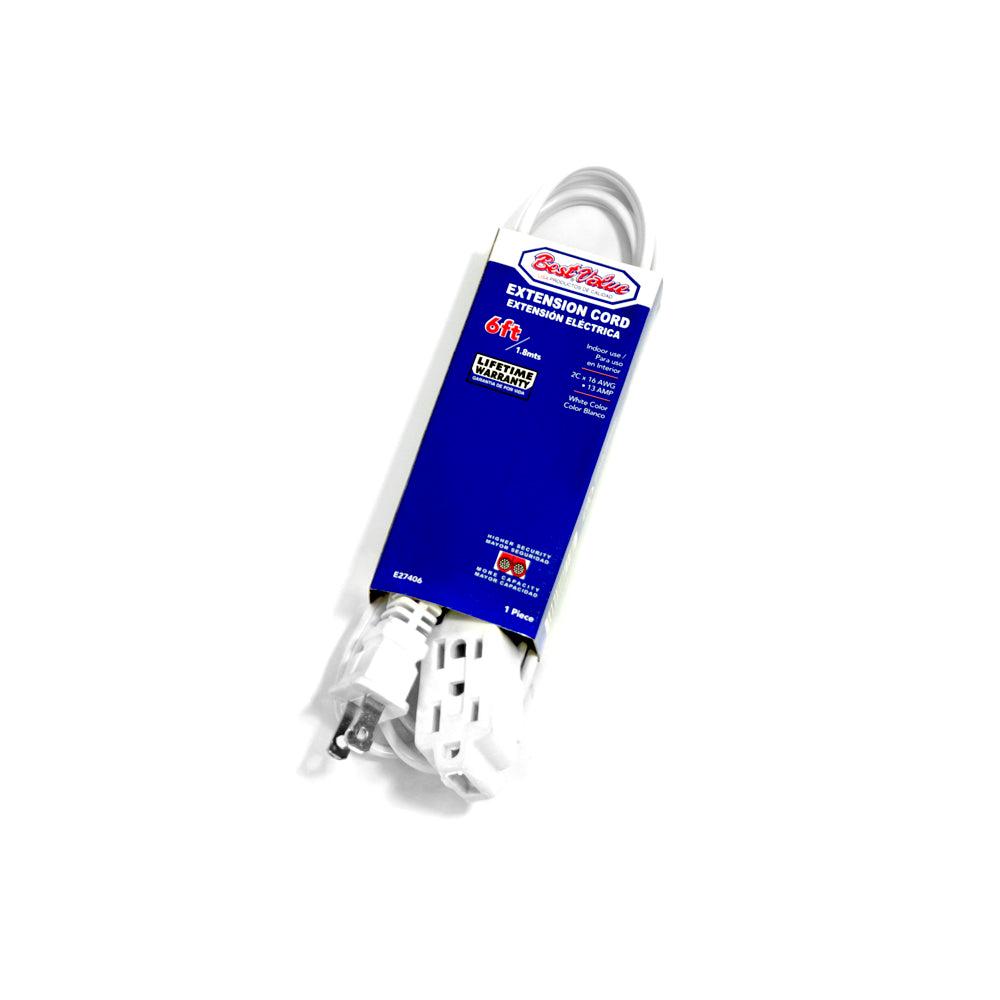 BEST VALUE EXTENSION ELECTRICA DE 6 BLANCA BV