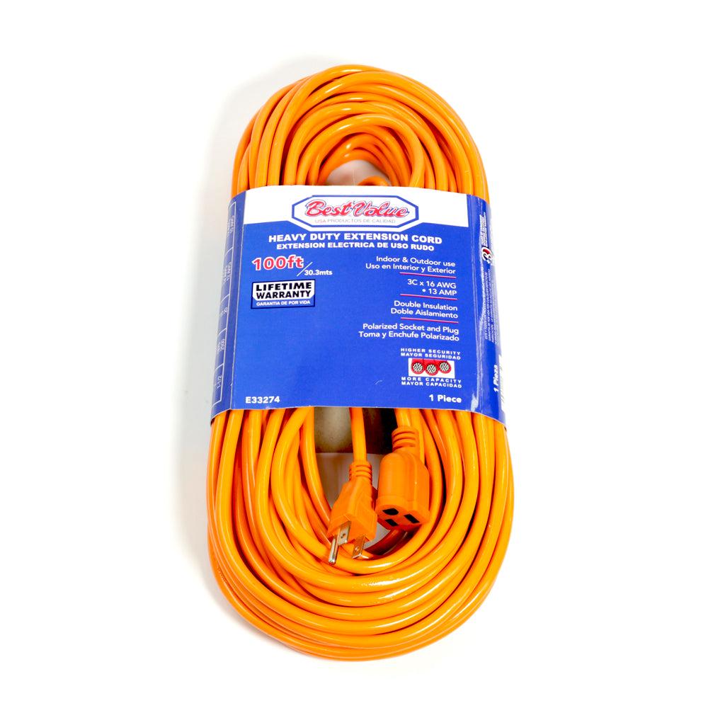 BEST VALUE EXTENSION ELECTRICA NARANJA C16 100 BV