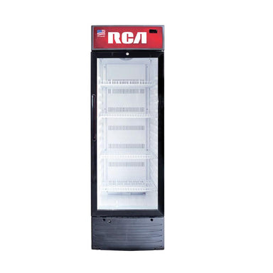 RCA ENFRIADOR COMERCIAL 12 PC RCSC12 UNA PUERTA NEGRO 4 PARRILLAS DE ALAMBRON 1 PUERTA