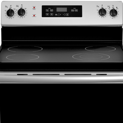 Estufa eléctrica 30"  GE Mod: JCBS631SFSS vitroceramica 4 quemadores easyclean pro