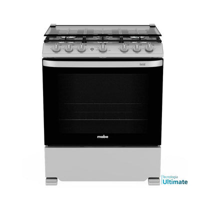 Estufa a gas 30" EMH7602JS0 Mabe 6 quemadores color silver encendido electrónico