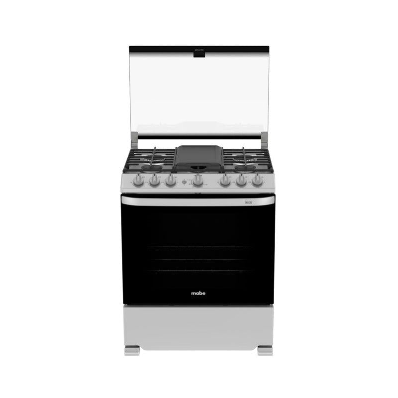 Estufa a gas 30" EMH7602JS0 Mabe 6 quemadores color silver encendido electrónico