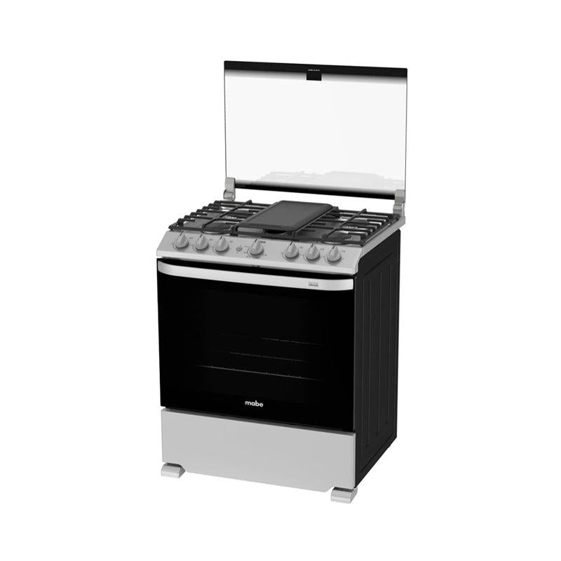 Estufa a gas 30" EMH7602JS0 Mabe 6 quemadores color silver encendido electrónico