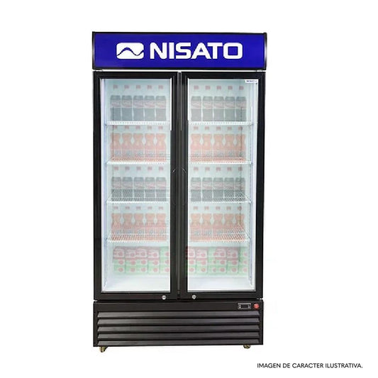 Enfriador Comercial, 23 PC, NRE-23DDIC, Nisato, 2 puertas