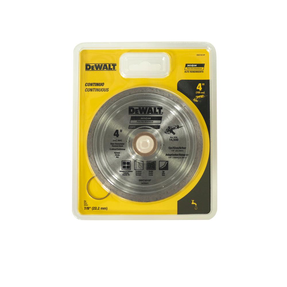 DISCO DIAMANTE CONTINO CONCRETO 4 DEWALT