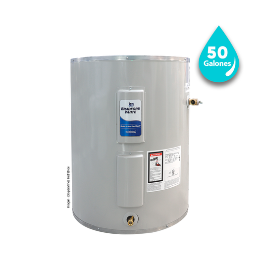Calentador de agua 50 gls. Eléctrico Bradford White. RE250LN6-1NCWW
