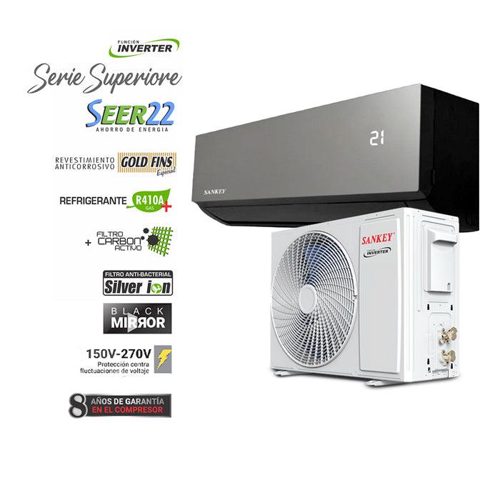 Aire acondicionado Split inverter Wi-fi capacidad 12,000 BTU ES-12INVW7M Sankey