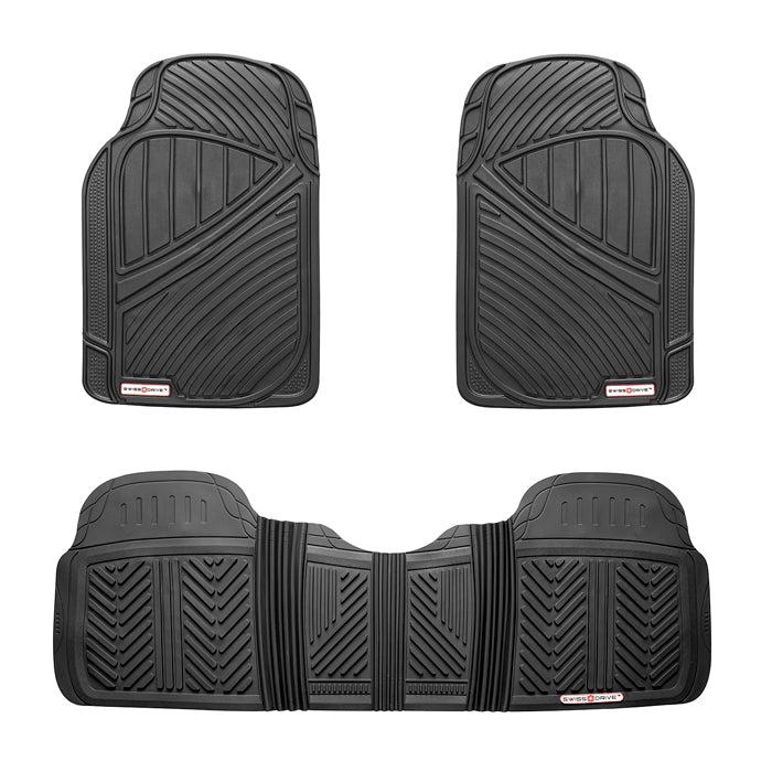 SWISS DRIVE ALFOMBRA DE PVC SWISS DRIVE RAPIDE6 NEGRA (3 PZAS) (4 SETS) 10RAPIDE6
