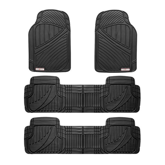 SWISS DRIVE ALFOMBRA DE PVC SWISS DRIVE 7SEATRB NEGRA DE 7 PASAJEROS (4 PZAS) (2 SETS) 7SEATRB