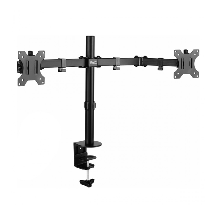 Soporte de escritorio para 2 monitores 13”–32” ajustable estándar