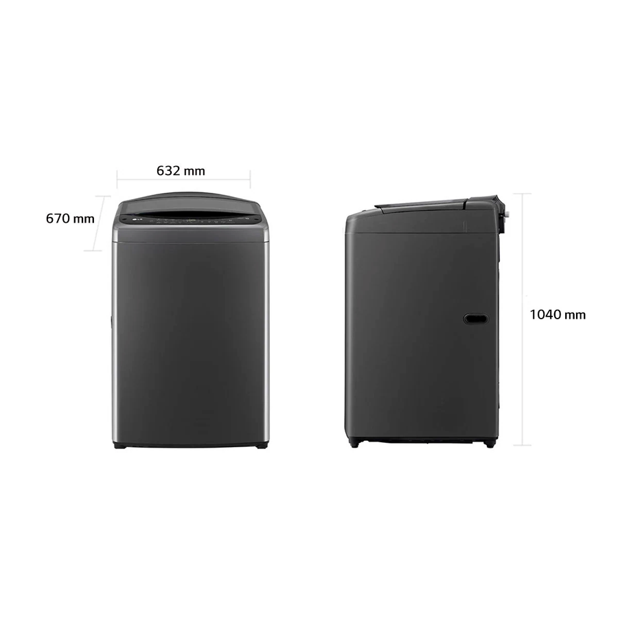 Lavadora de 21kg WT21MV6 carga superior tina de acero inoxidable