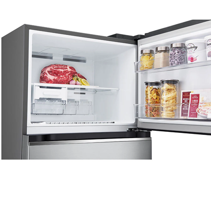 Refrigeradora inverter con dispensador de agua, 13 pc, VT38WPP, LG, Smart Diagnosis, color gris