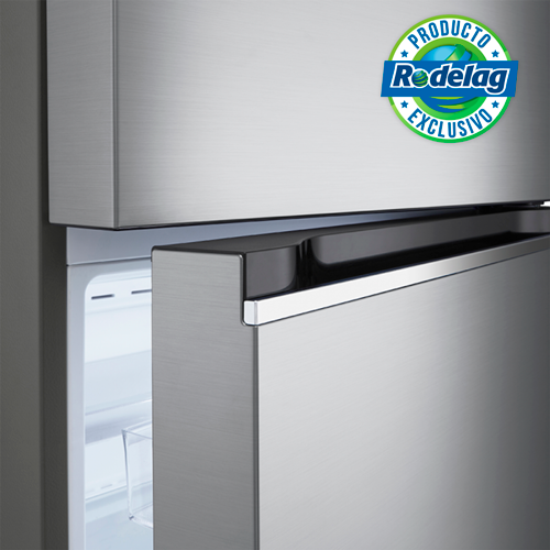 Refrigeradora LG 11 pc VT34BPP gris inverter linear cooling smart diagnosis