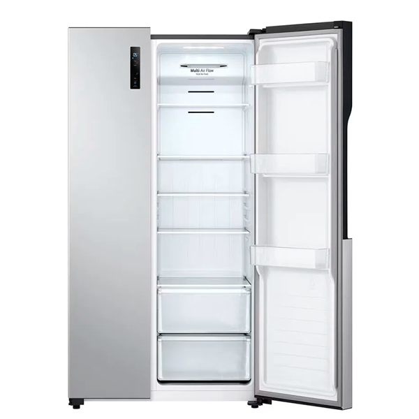 Refrigeradora Side By Side inverter, 18 pc, GS51BPP, LG, color acero pulido