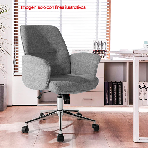 Silla ejecutiva de oficina blanca, sillas de escritorio ergonómicas co -  VIRTUAL MUEBLES