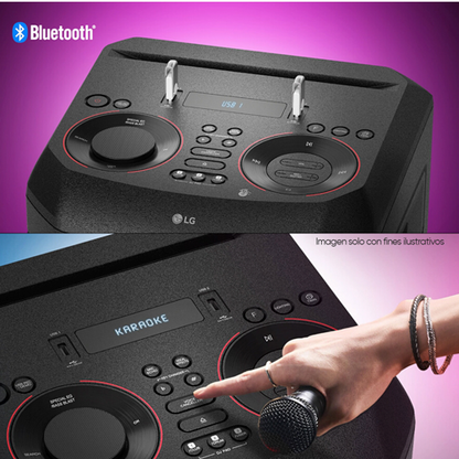Torre de Sonido Xboom RNC7 LG, Radio FM Multi Bluetooth Super Bass Boost