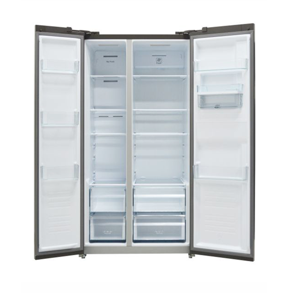 SANKEY REFRIGERADORA RF-19IN91GG SIDE BY SIDE INVERTER DE 18.9 CU.FT DISPENSADOR DE AGUA DISEÑO DE VIDRIO GRIS
