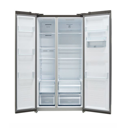 SANKEY REFRIGERADORA RF-19IN91GG SIDE BY SIDE INVERTER DE 18.9 CU.FT DISPENSADOR DE AGUA DISEÑO DE VIDRIO GRIS