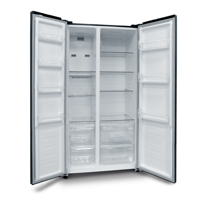Refrigeradora Side By Side, 15 pies cúbicos, NRF-517SMH, Nisato, acabado Pebble