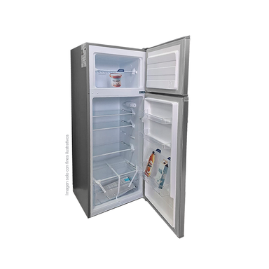 Refrigerador 7.1pc RF-207LSS Mystic Top Mount De Frost, acabado acero inoxidable, iluminación LED